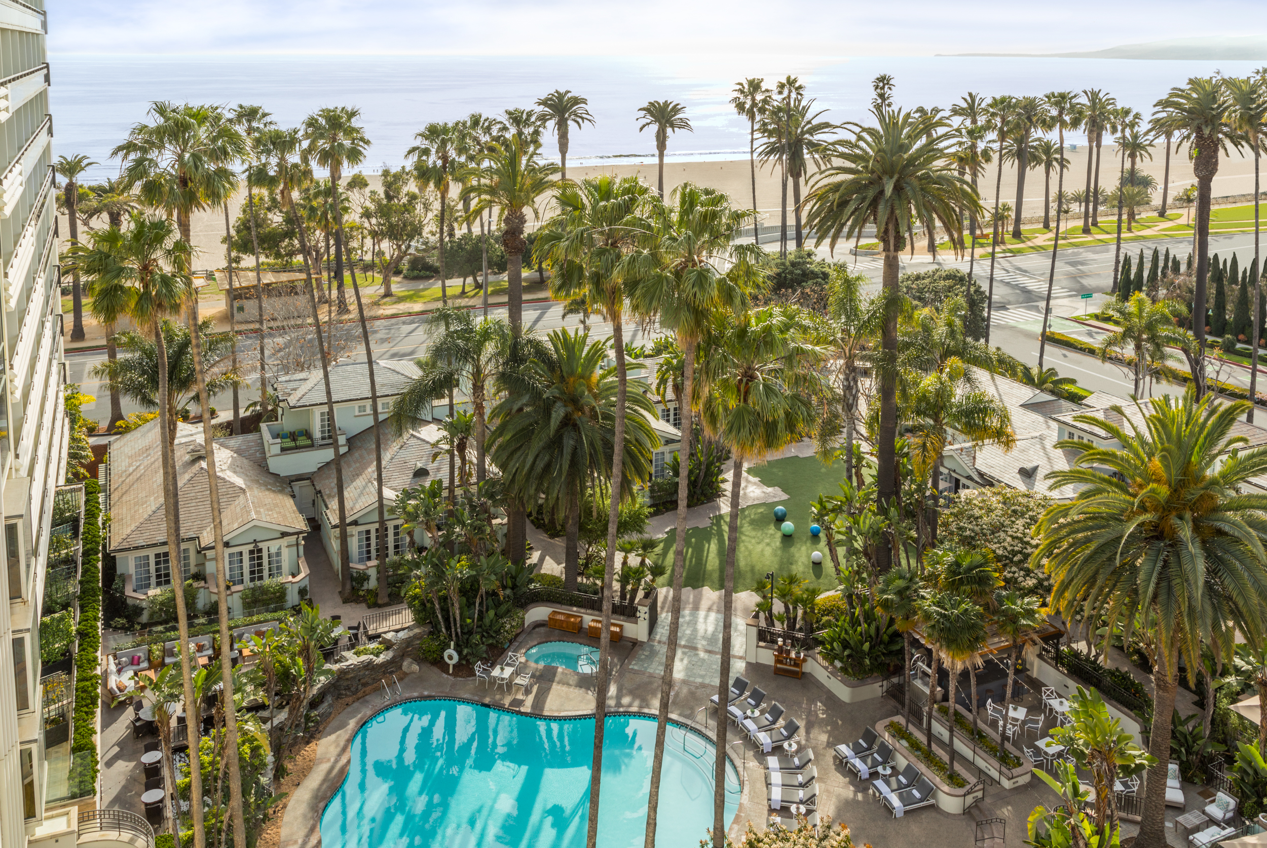 oof top at the Fairmont Miramar Beach hotel in Santa Monica, CA